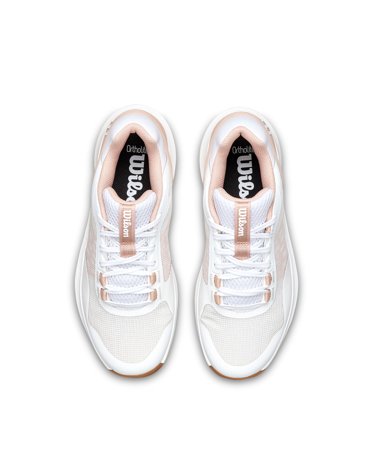 Wilson Hurakn Pro V2 Womens Padel Shoes, White/Cameo Rose/Gum - alternate view 5