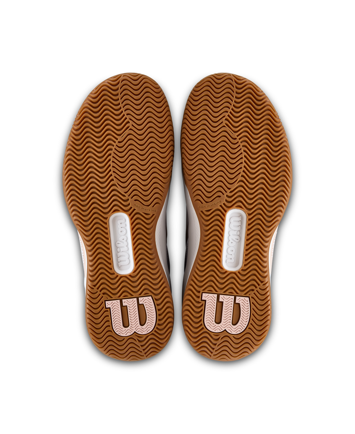 Wilson Intrigue Pro Womens Tennis Shoes, White/Cameo Rose/Gum - pair view