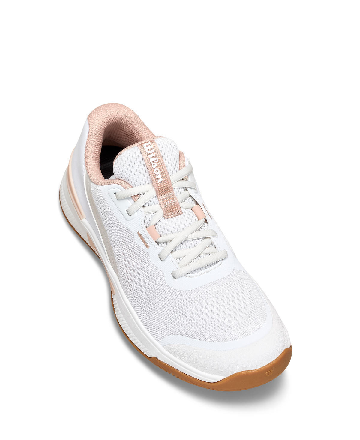 Wilson Intrigue Pro Womens Tennis Shoes, White/Cameo Rose/Gum - alternate view 3