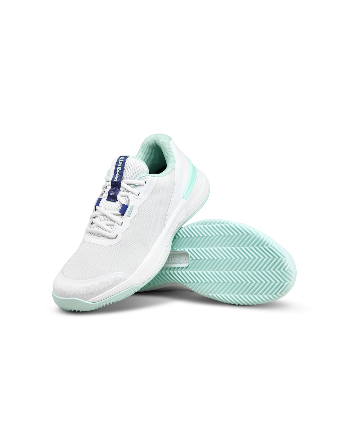 Wilson Intrigue Pro Clay Womens Tennis Shoes, Clear White/Bay/Skipper Blue - alternate view 6