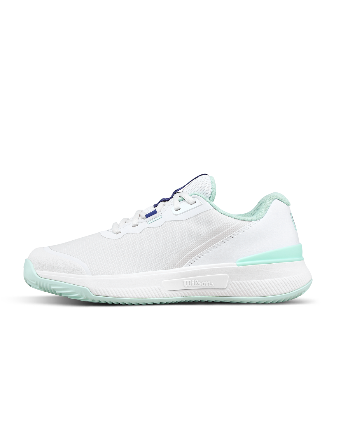 Wilson Intrigue Pro Clay Womens Tennis Shoes, Clear White/Bay/Skipper Blue - main view