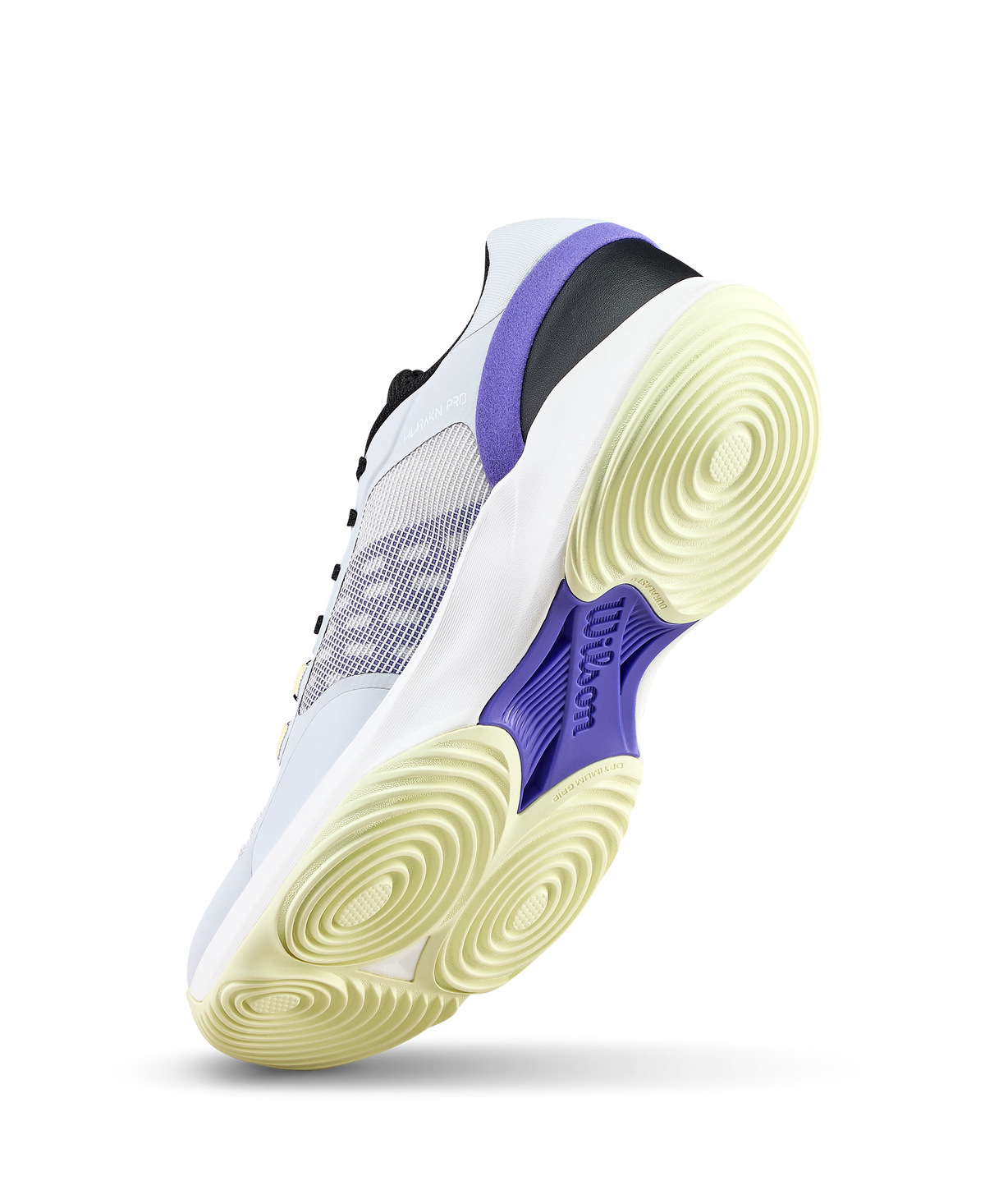 Wilson Hurakn Pro V2 Mens Padel Shoes, Gray Dawn/Black/Tender Yellow - alternate view 4
