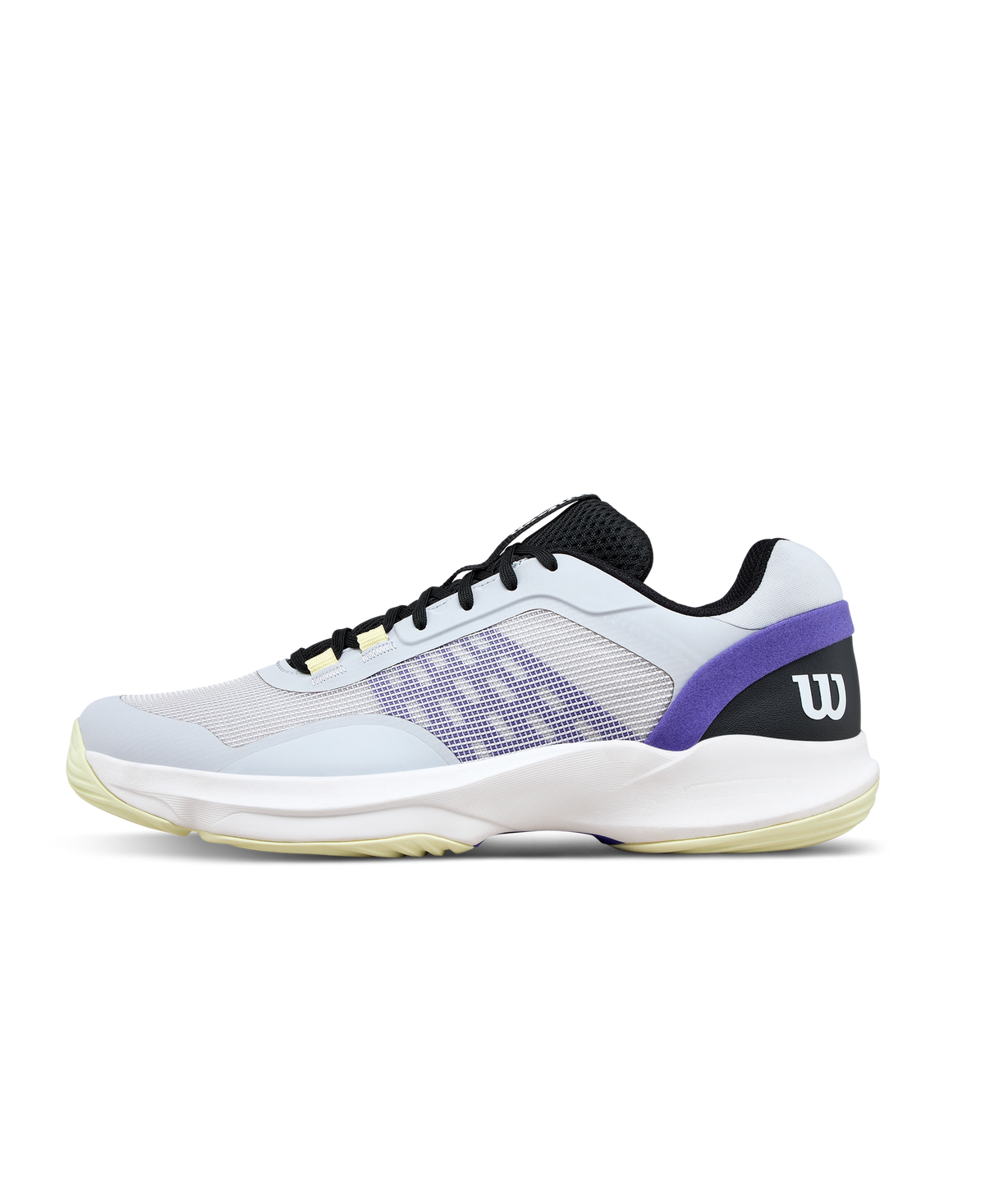 Wilson Hurakn Pro V2 Mens Padel Shoes, Gray Dawn/Black/Tender Yellow - main view
