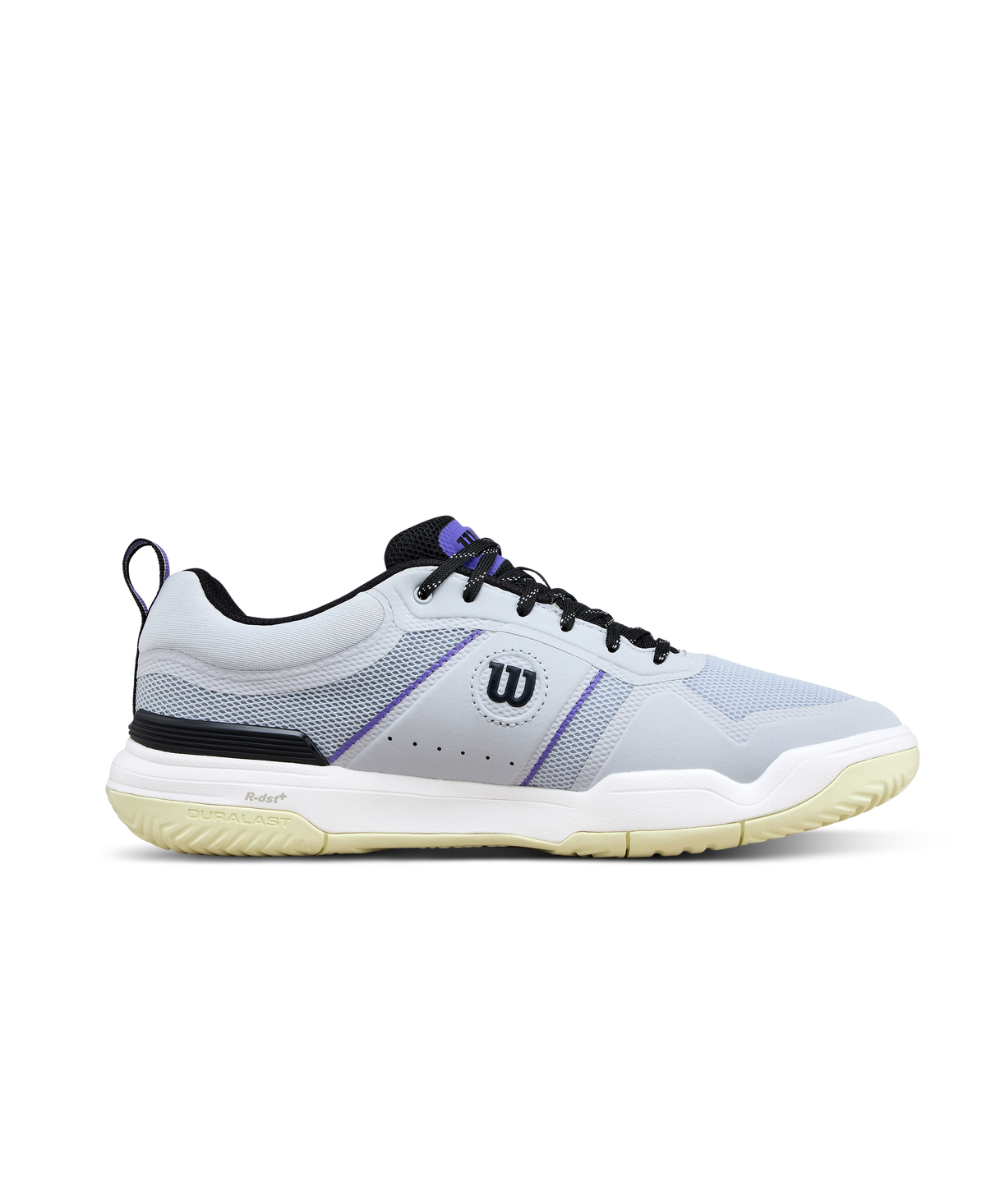 Wilson Pickle Pro Mens Pickleball Shoes, Gray Dawn/Black/Tender Yellow - alternate view 1