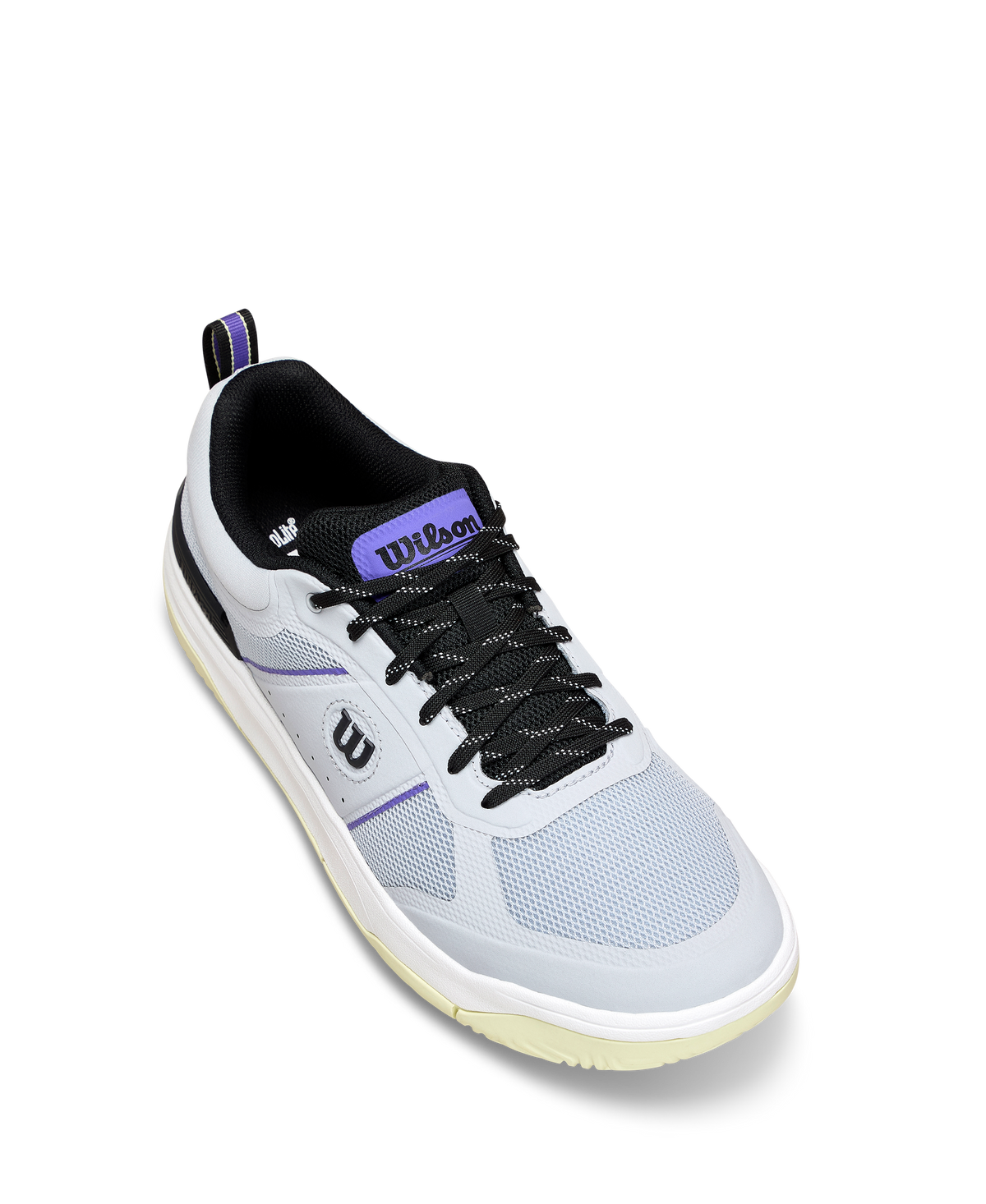 Wilson Pickle Pro Mens Pickleball Shoes, Gray Dawn/Black/Tender Yellow - alternate view 2