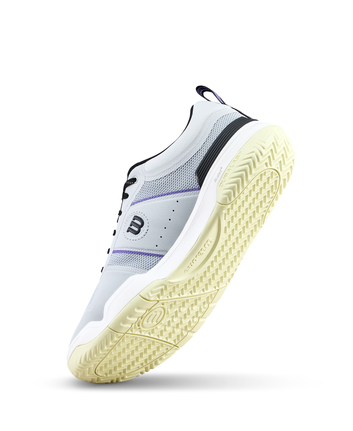 Wilson Pickle Pro Mens Pickleball Shoes, Gray Dawn/Black/Tender Yellow - alternate view 3
