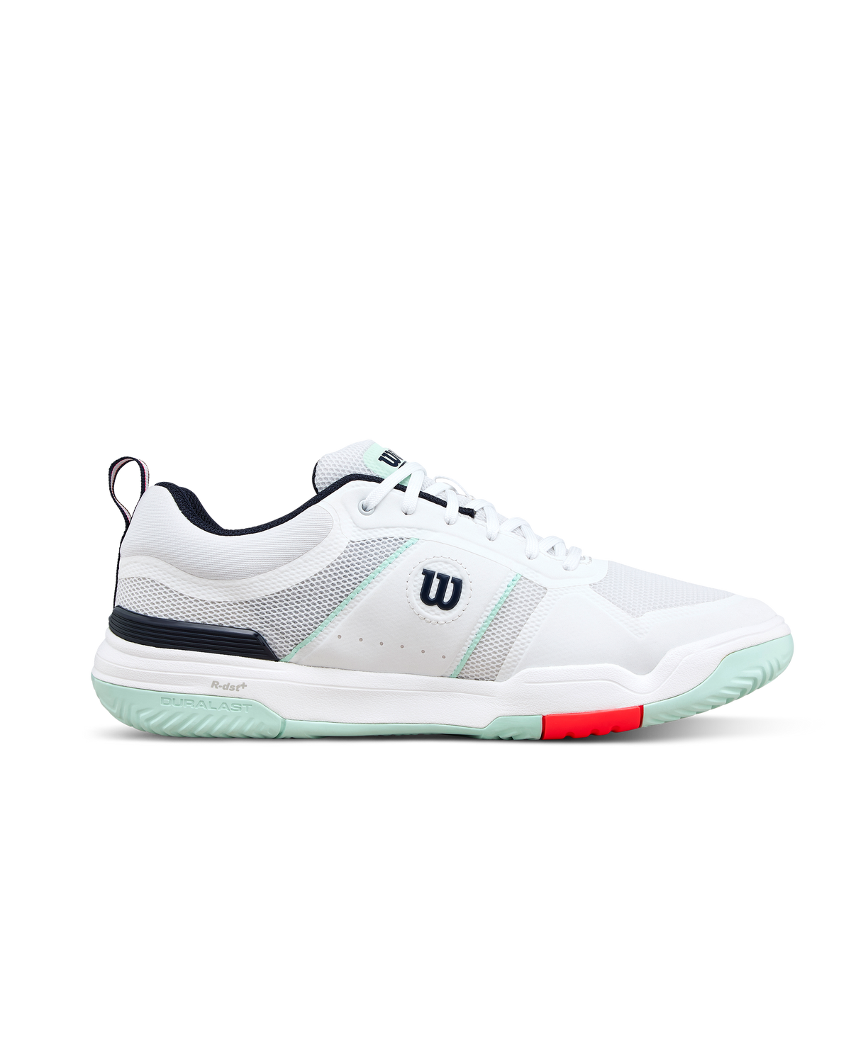 Wilson Pickle Pro Mens Pickleball Shoes, White/Bay/Fiery Coral - alternate view 1
