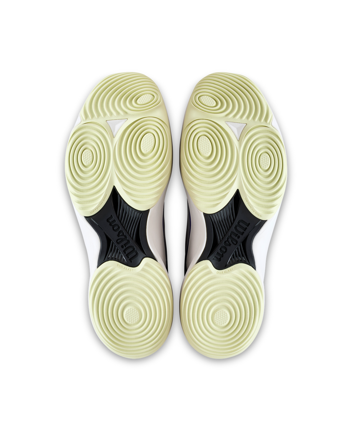 Wilson Hurakn Lite Mens Padel Shoes, Gray Dawn/Black/Tender Yellow - pair view