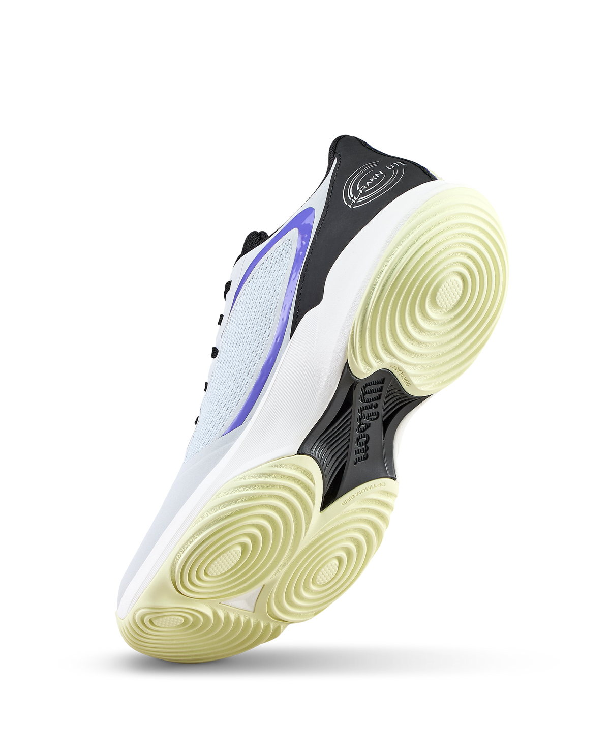 Wilson Hurakn Lite Mens Padel Shoes, Gray Dawn/Black/Tender Yellow - alternate view 4