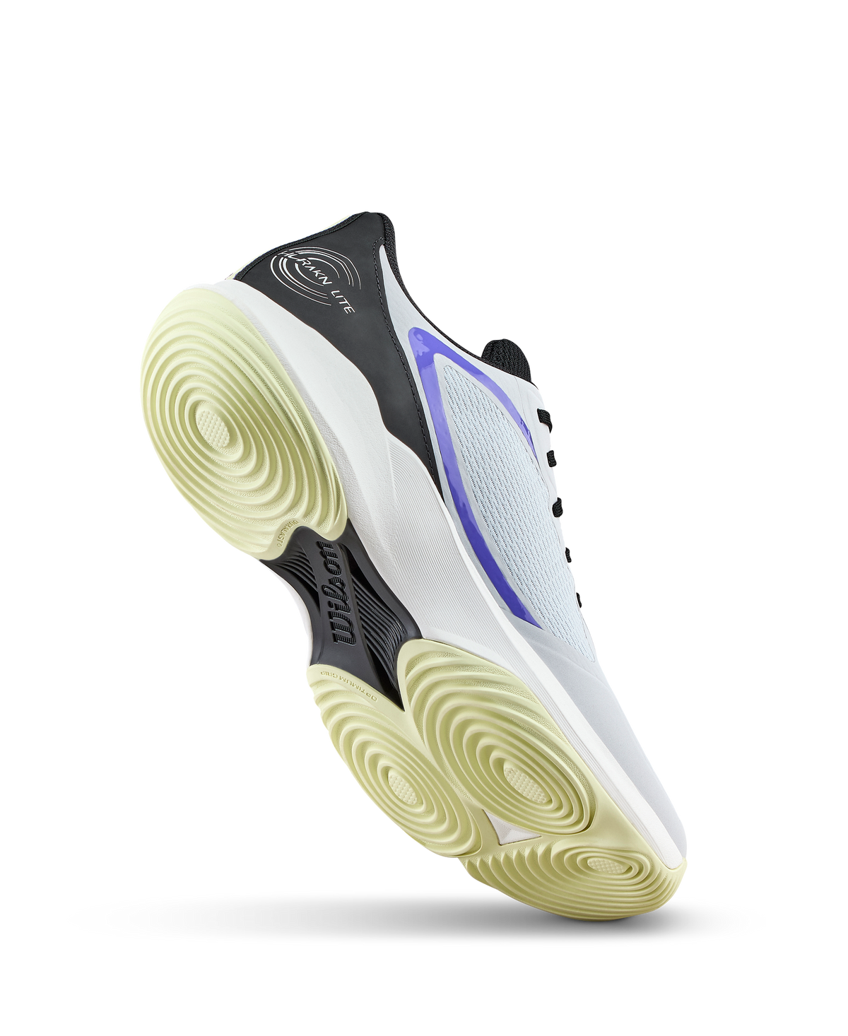 Wilson Hurakn Lite Mens Padel Shoes, Gray Dawn/Black/Tender Yellow - alternate view 2