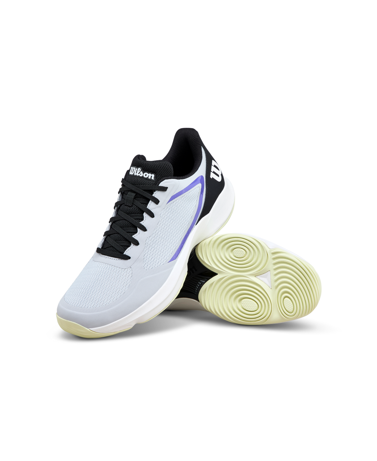 Wilson Hurakn Lite Mens Padel Shoes, Gray Dawn/Black/Tender Yellow - alternate view 7