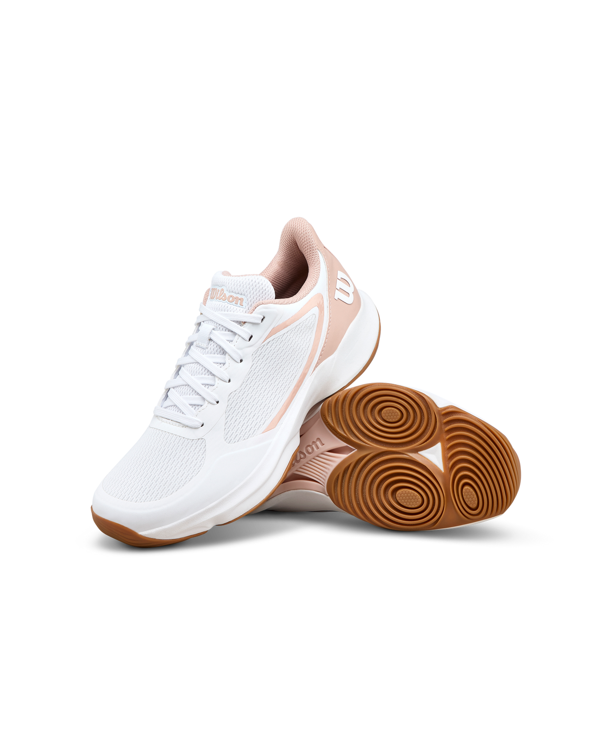Wilson Hurakn Lite Womens Padel Shoes, White/Cameo Rose/Gum - alternate view 7