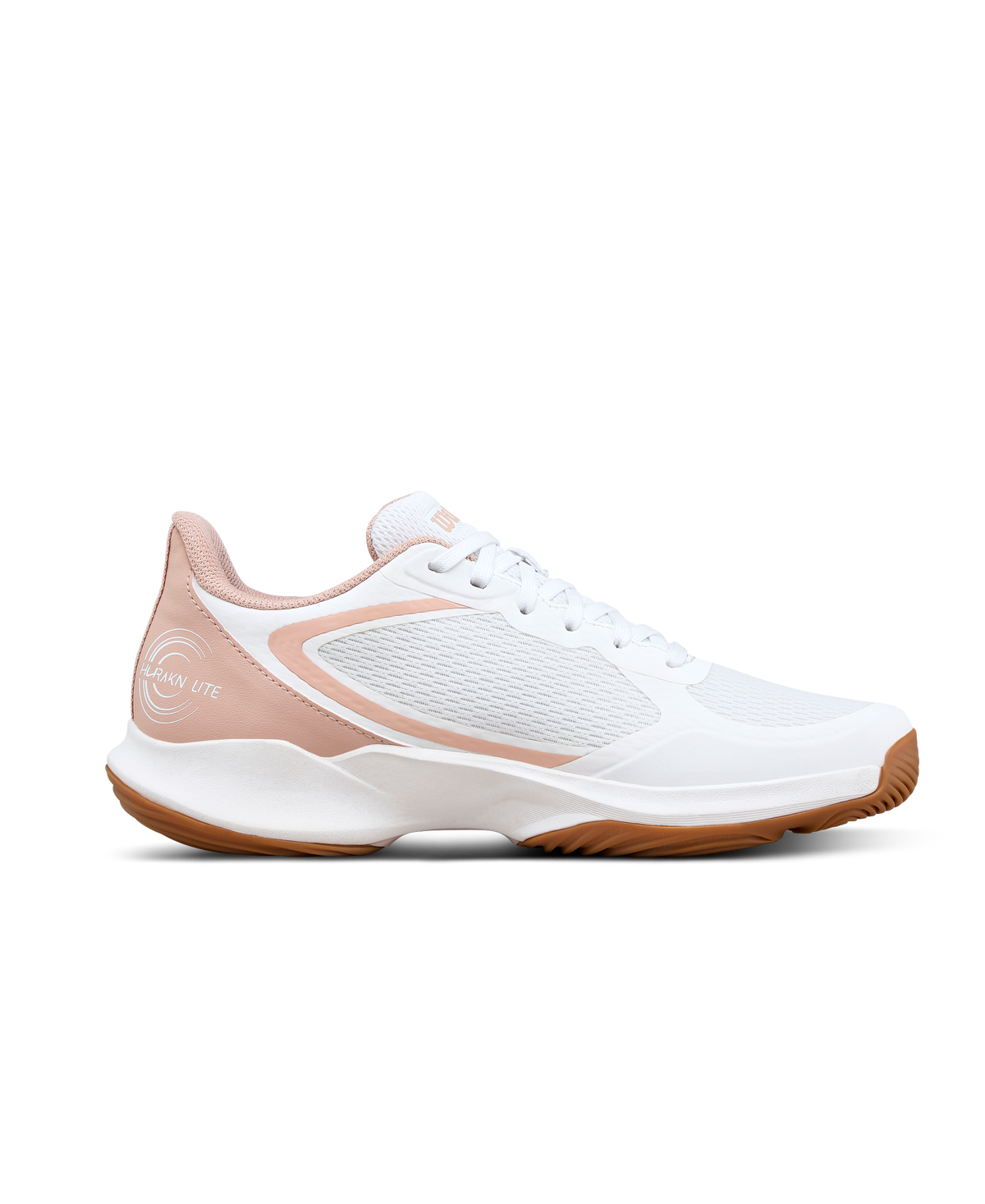 Wilson Hurakn Lite Womens Padel Shoes, White/Cameo Rose/Gum - alternate view 1