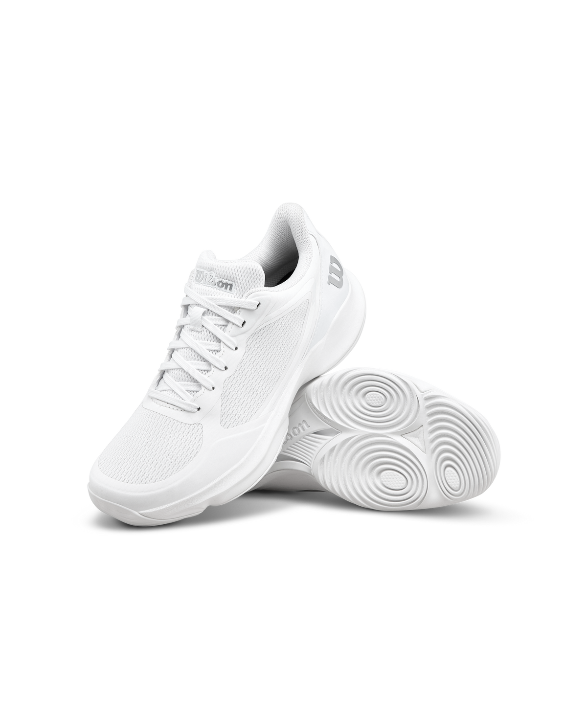 Wilson Hurakn Lite Womens Padel Shoes, White/White/Silver - alternate view 7
