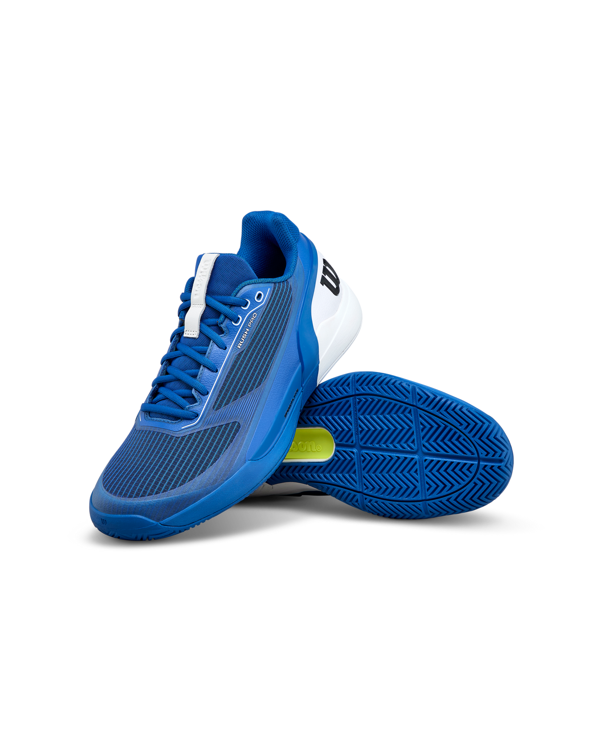Wilson Rush Pro 5 Mens Tennis Shoes, Deja Vu Blue/White/Black - alternate view 6