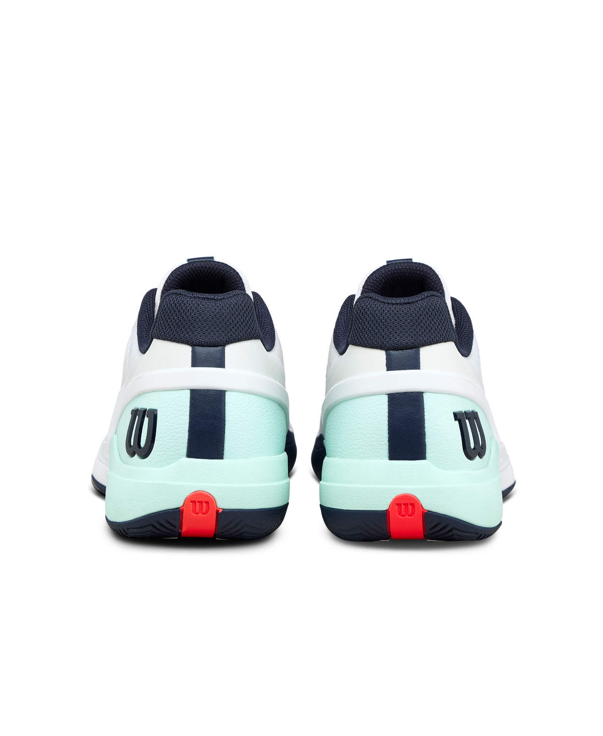 Wilson Rush Pro 5 Mens Tennis Shoes, White/Bay/Fiery Coral - alternate view 5