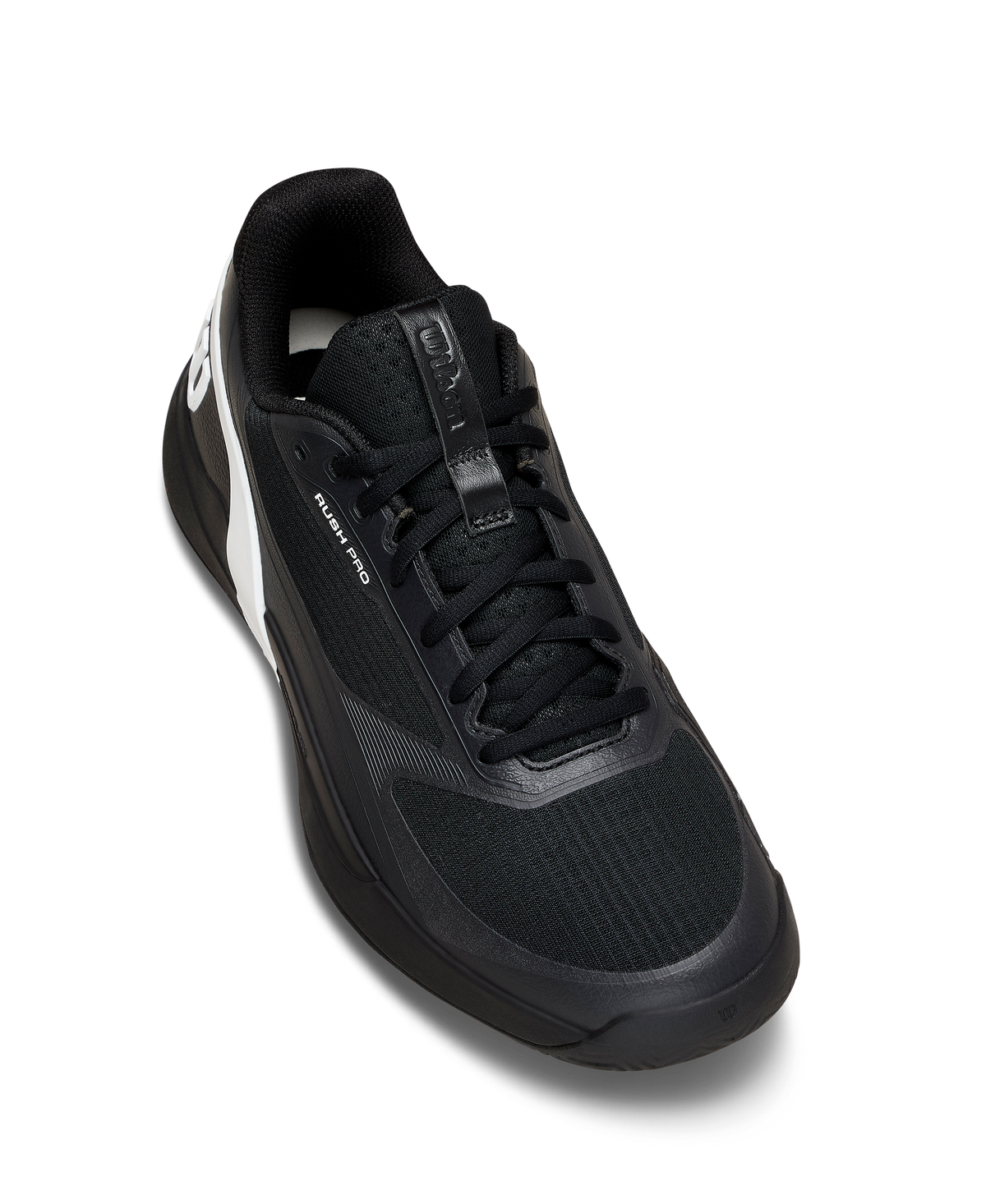 Wilson Rush Pro 5 Mens Tennis Shoes, Black/White/Stormy Weather - alternate view 2