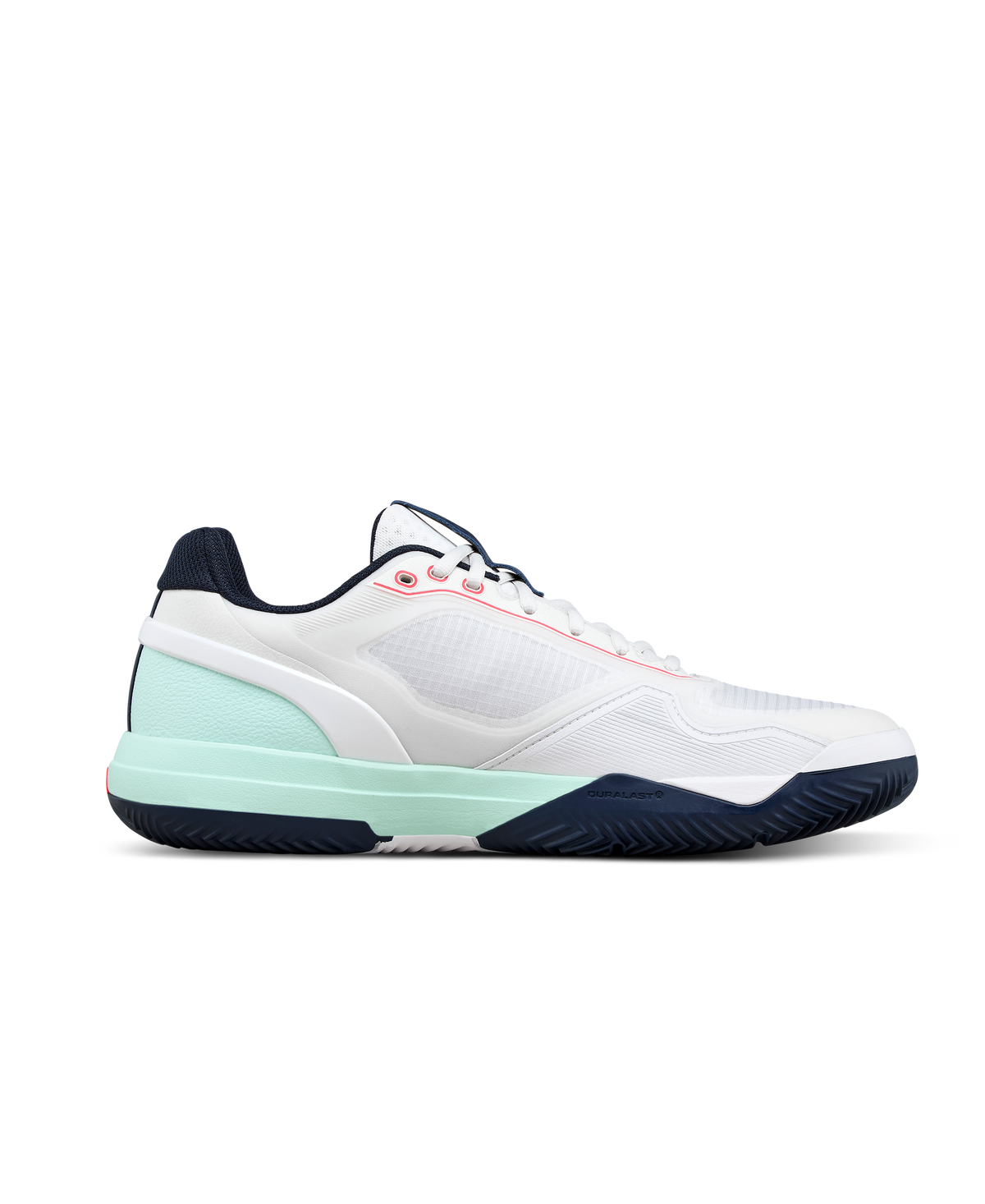 Wilson Rush Pro 5 Clay Mens Tennis Shoes, White/Bay/Fiery Coral - alternate view 1