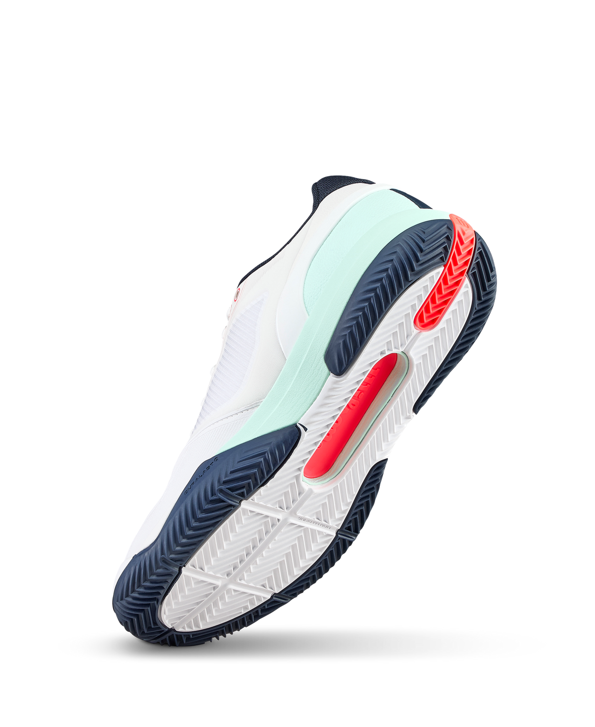 Wilson Rush Pro 5 Clay Mens Tennis Shoes, White/Bay/Fiery Coral - alternate view 3