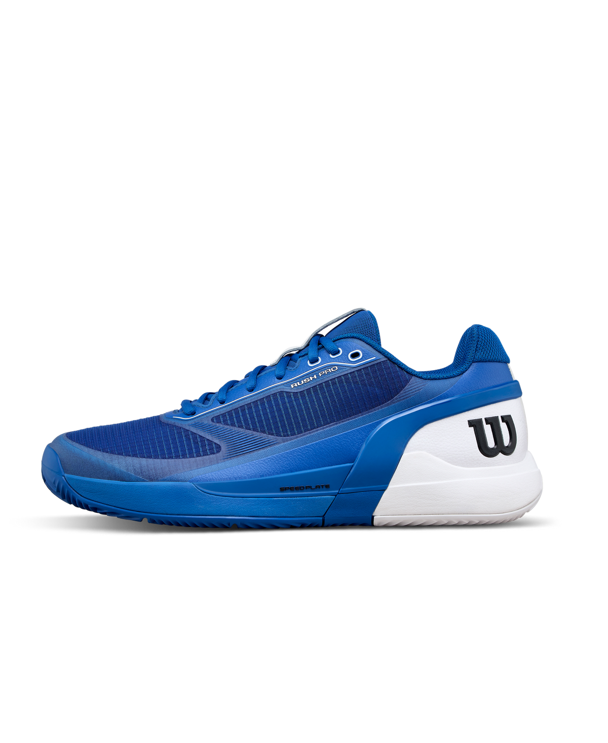 Wilson Rush Pro 5 Clay Mens Tennis Shoes, Deja Vu Blue/White/Black - main view