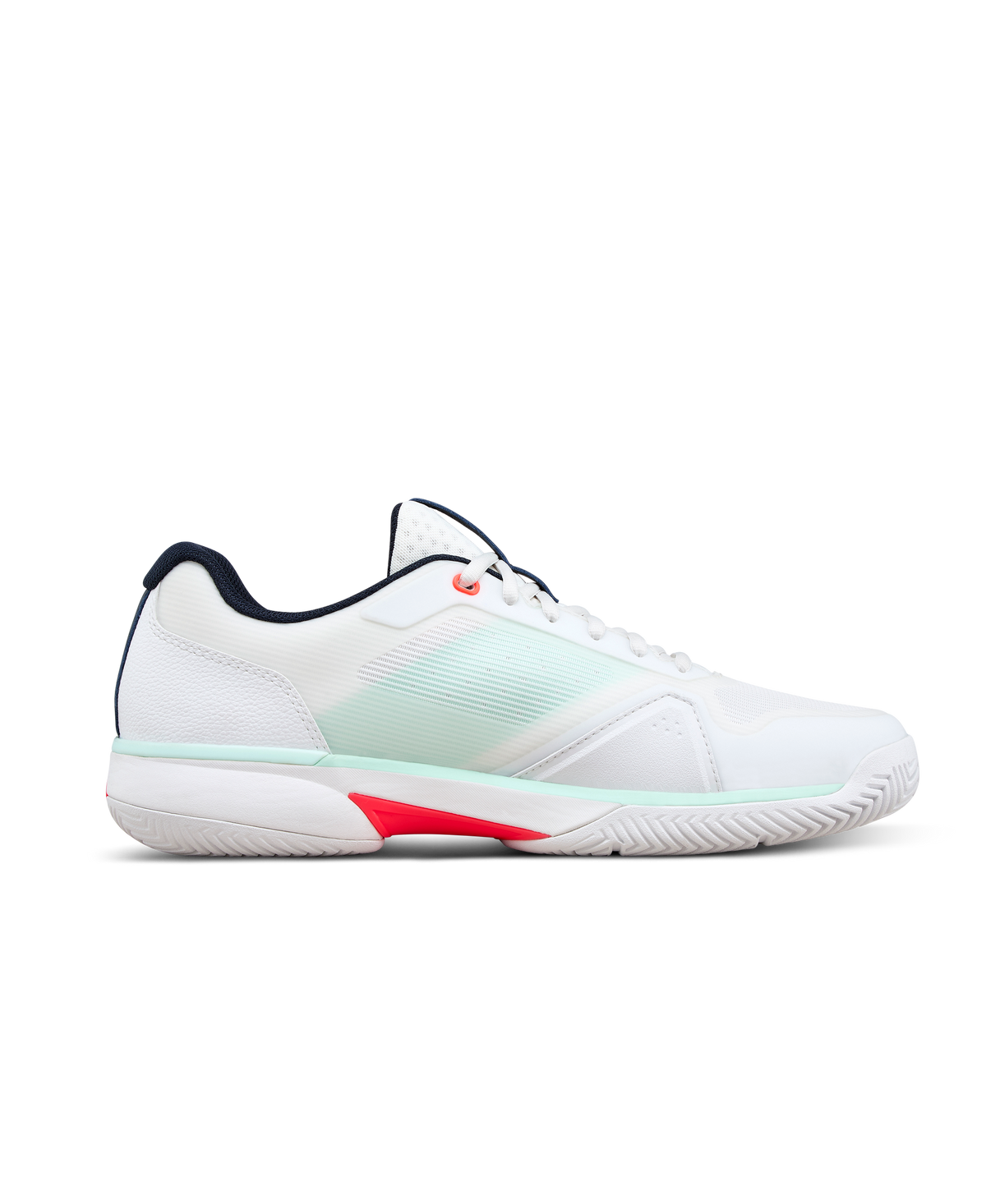 Wilson Rush Lite 5 Mens Tennis Shoes, White/Bay/Fiery Coral - alternate view 1