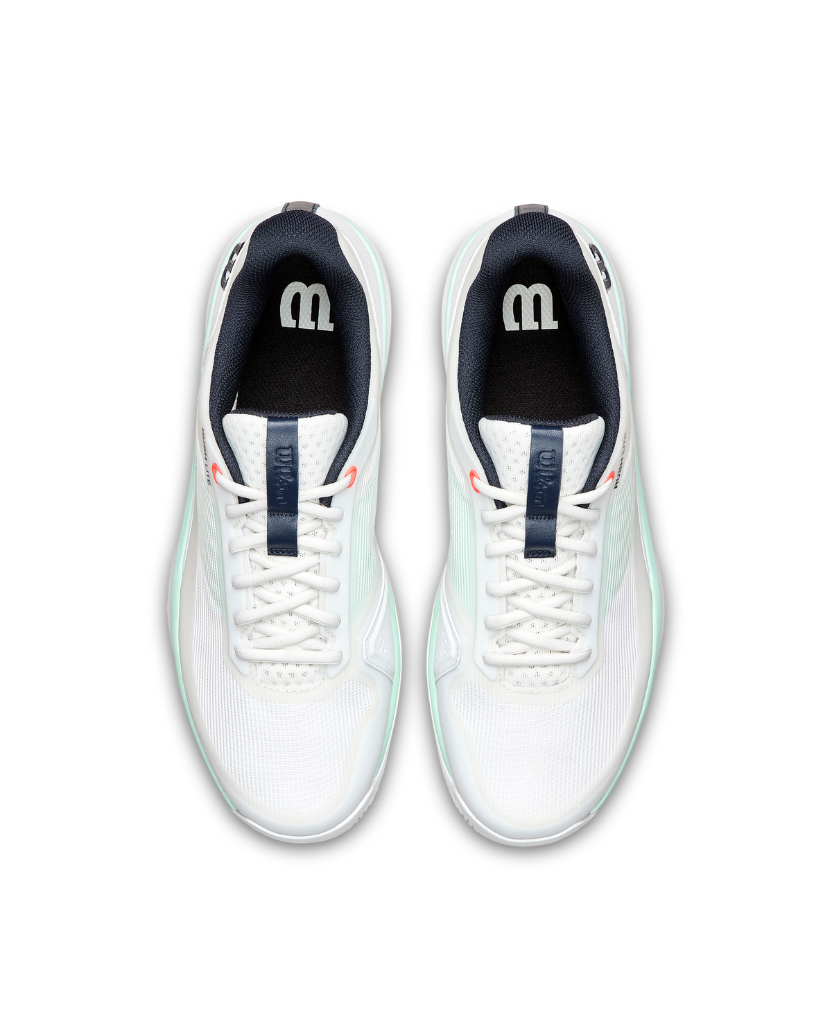 Wilson Rush Lite 5 Mens Tennis Shoes, White/Bay/Fiery Coral - alternate view 4