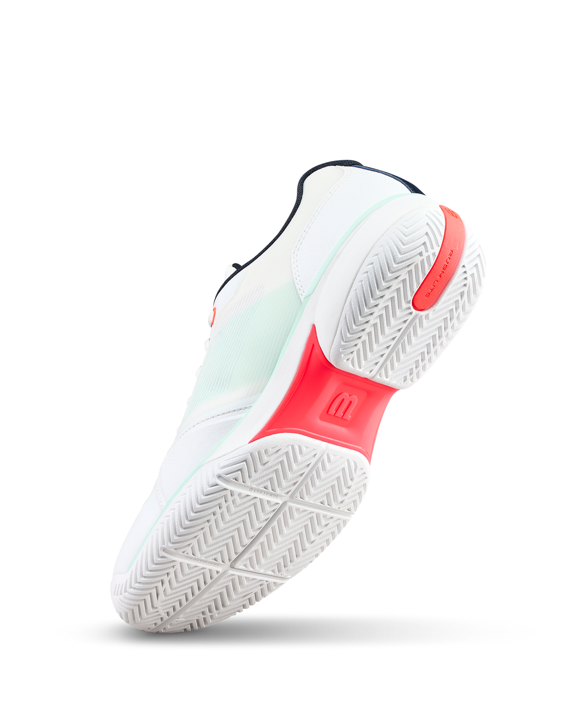 Wilson Rush Lite 5 Mens Tennis Shoes, White/Bay/Fiery Coral - alternate view 3