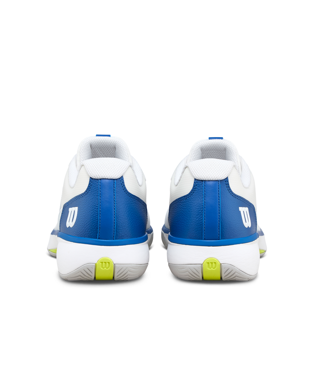 Wilson Rush Lite 5 Mens Tennis Shoes, White/Deja Vu Blue/Safety Yellow - alternate view 5