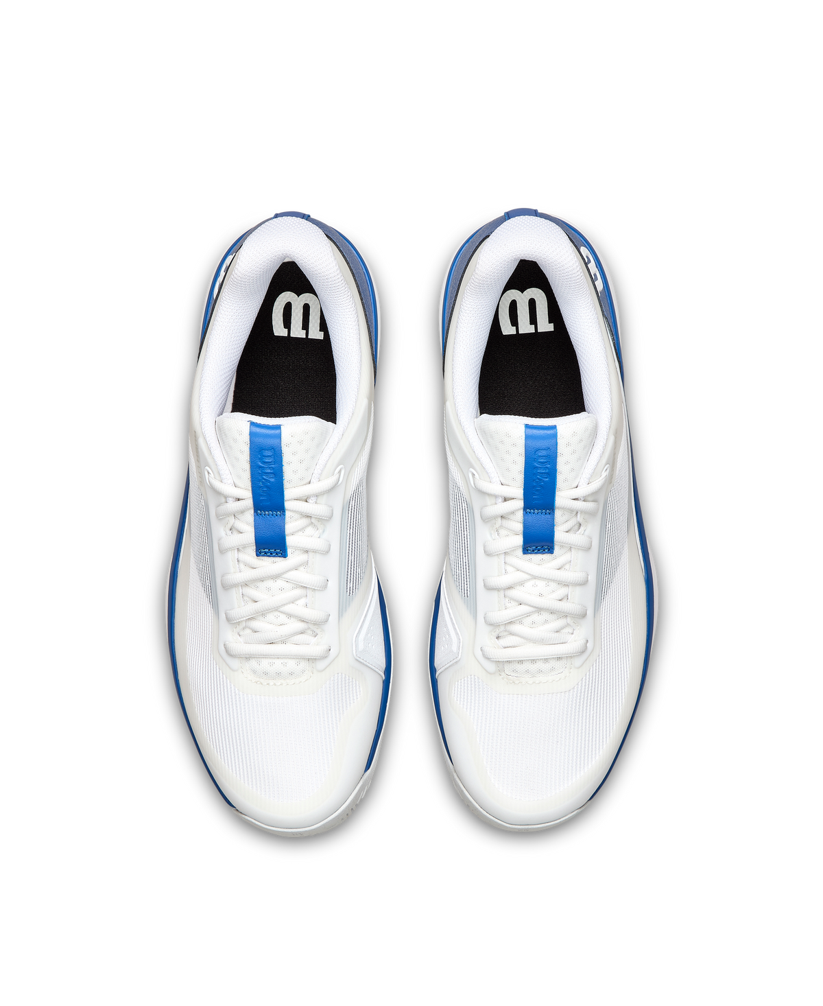 Wilson Rush Lite 5 Mens Tennis Shoes, White/Deja Vu Blue/Safety Yellow - alternate view 4