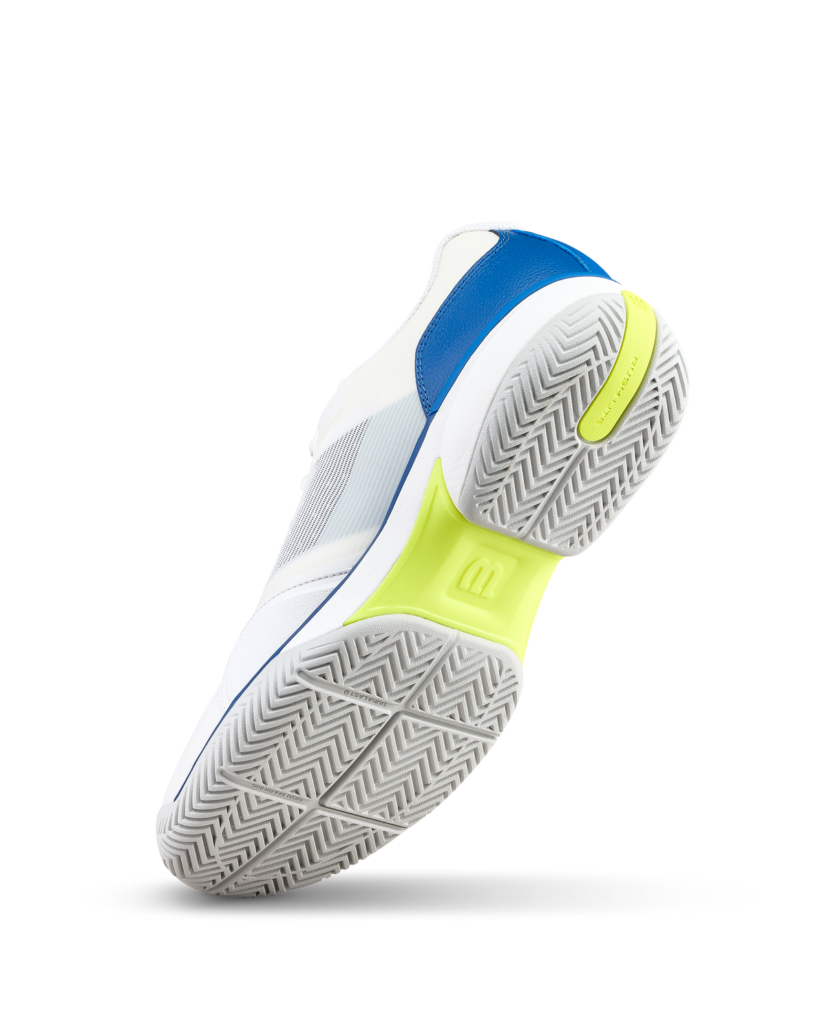 Wilson Rush Lite 5 Mens Tennis Shoes, White/Deja Vu Blue/Safety Yellow - alternate view 3