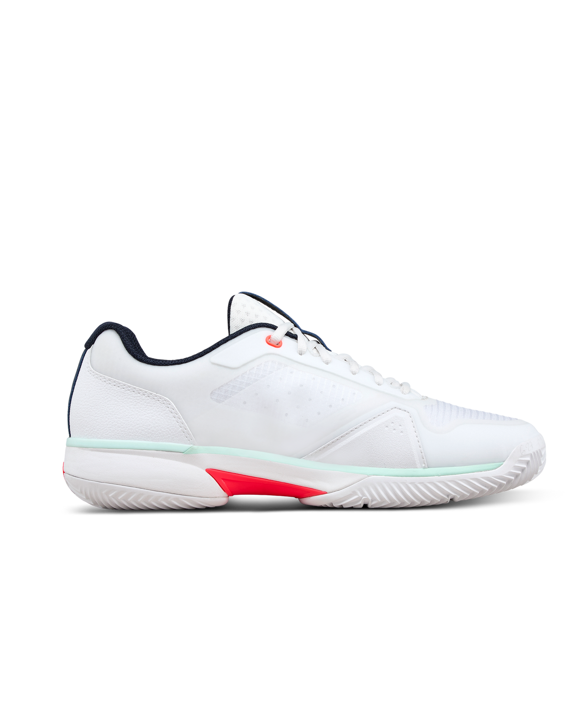 Wilson Rush Lite 5 Clay Mens Tennis Shoes, White/Bay/Fiery Coral - alternate view 1