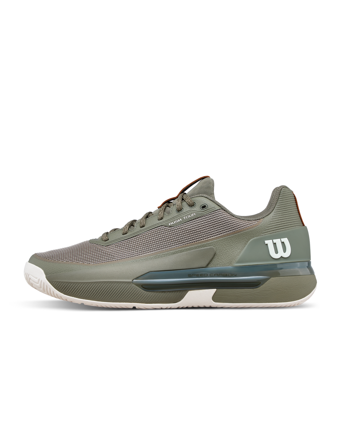 Wilson Rush Tour 5 Mens Tennis Shoes, Vetiver/Tofu/Caramel Cafe - main view
