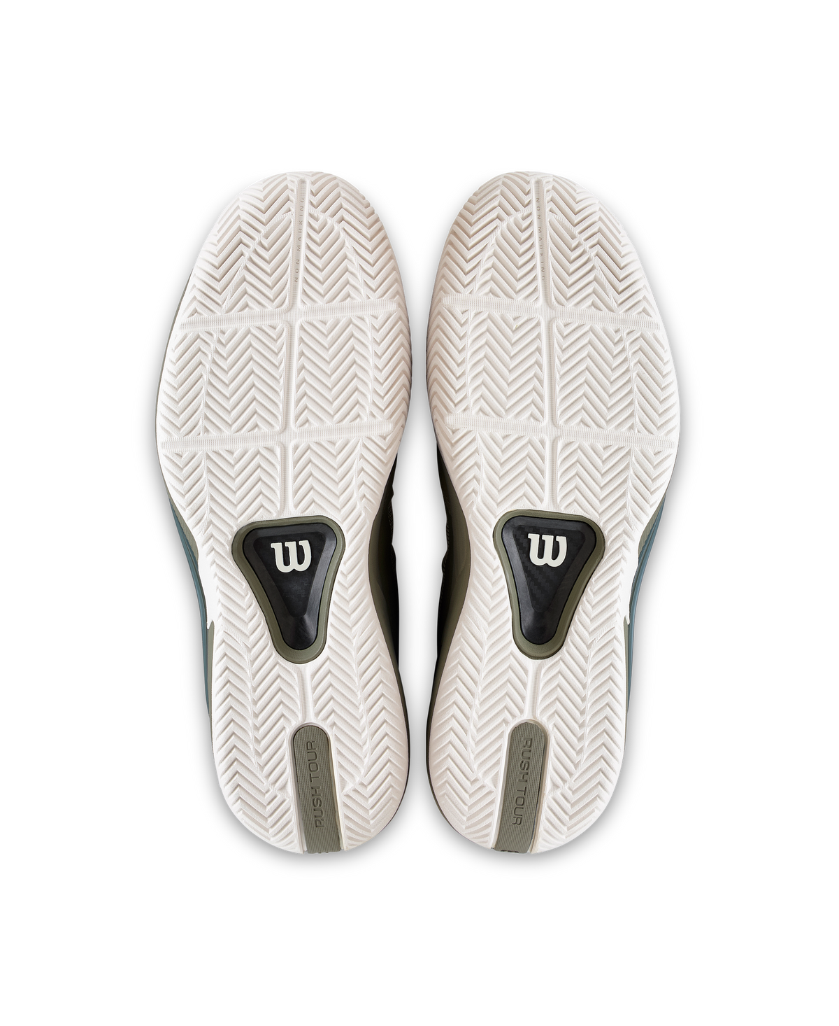 Wilson Rush Tour 5 Mens Tennis Shoes, Vetiver/Tofu/Caramel Cafe - pair view