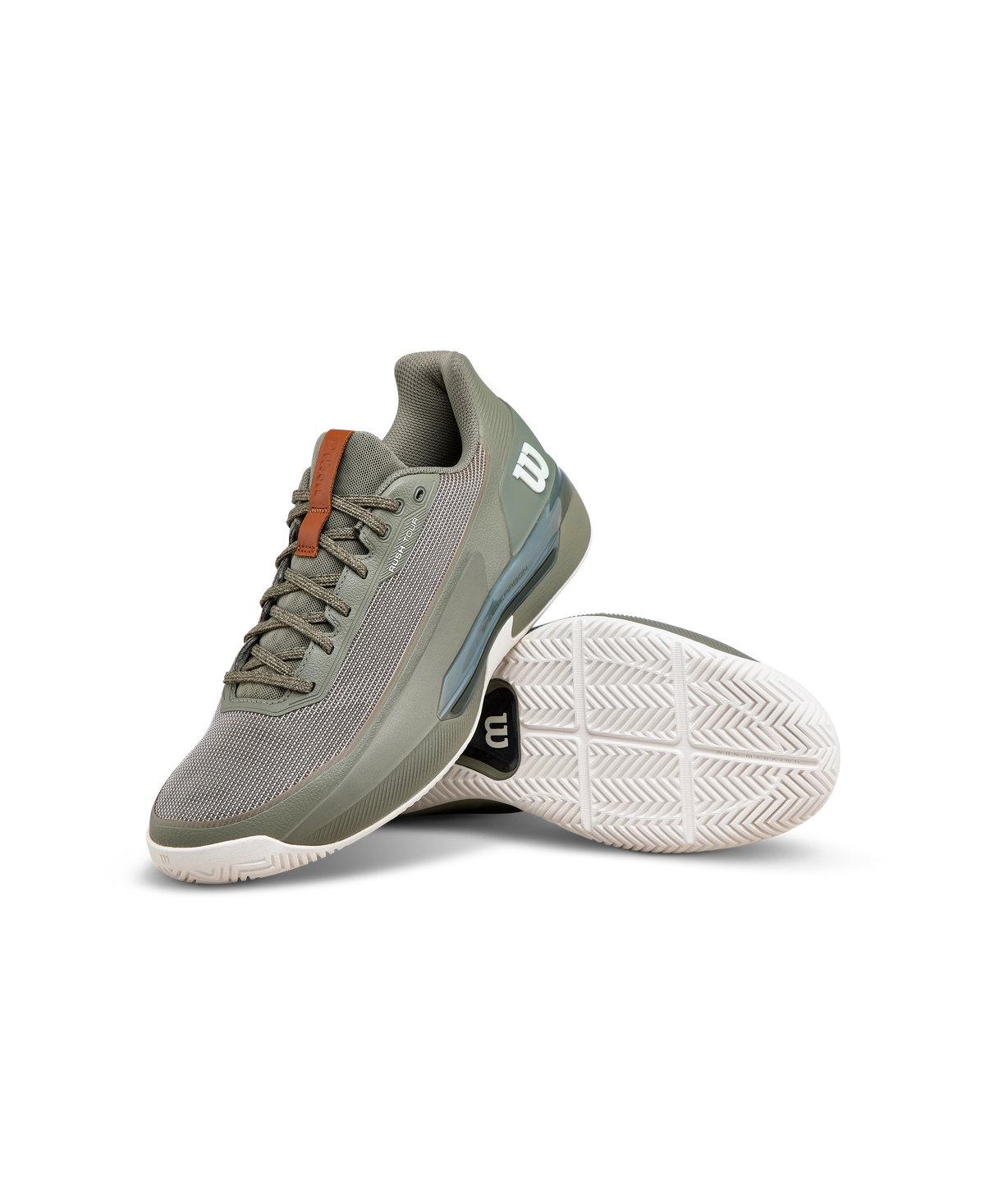 Wilson Rush Tour 5 Mens Tennis Shoes, Vetiver/Tofu/Caramel Cafe - alternate view 6