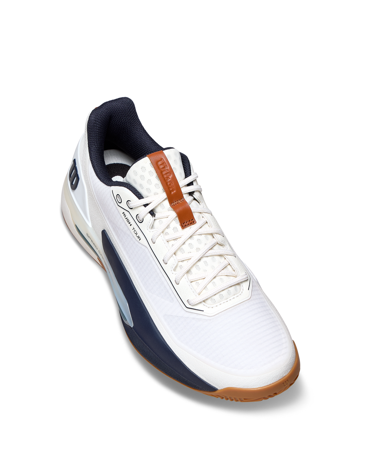 Wilson Rush Tour 5 Clay Mens Tennis Shoes, White/Navy Blazer/Gum - alternate view 3