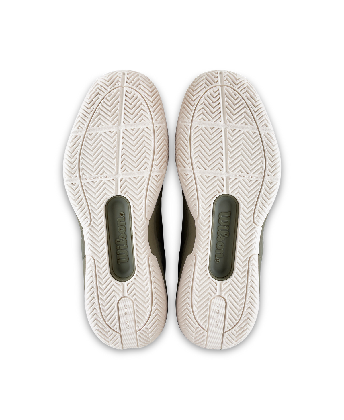 Wilson Rush Pro 5 Mens Tennis Shoes, Vetiver/Tofu/Caramel Cafe - pair view