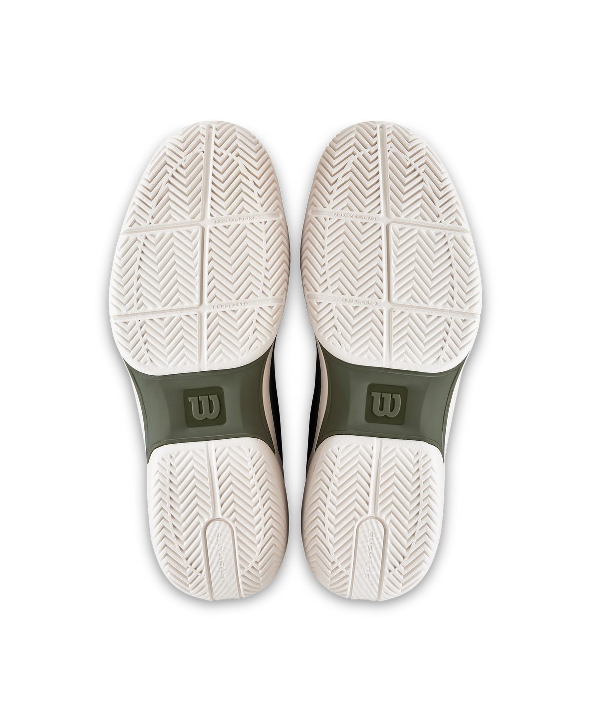 Wilson Rush Lite 5 Mens Tennis Shoes, Vetiver/Tofu/Caramel Cafe - pair view