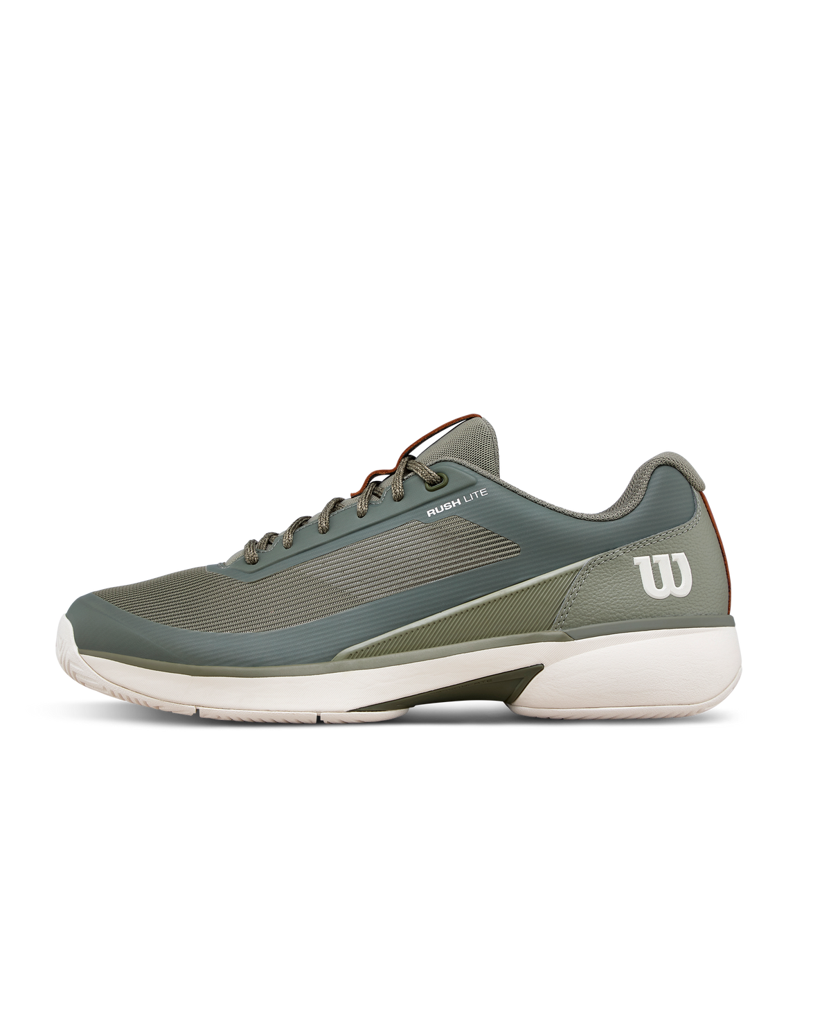 Wilson Rush Lite 5 Mens Tennis Shoes, Vetiver/Tofu/Caramel Cafe - main view