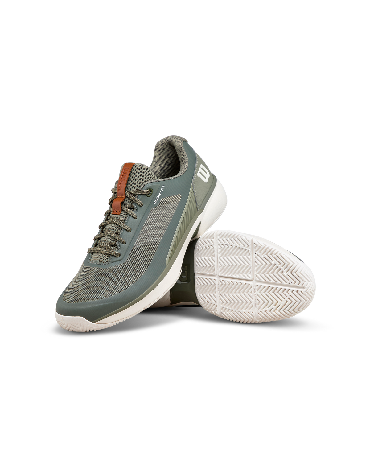 Wilson Rush Lite 5 Mens Tennis Shoes, Vetiver/Tofu/Caramel Cafe - alternate view 6