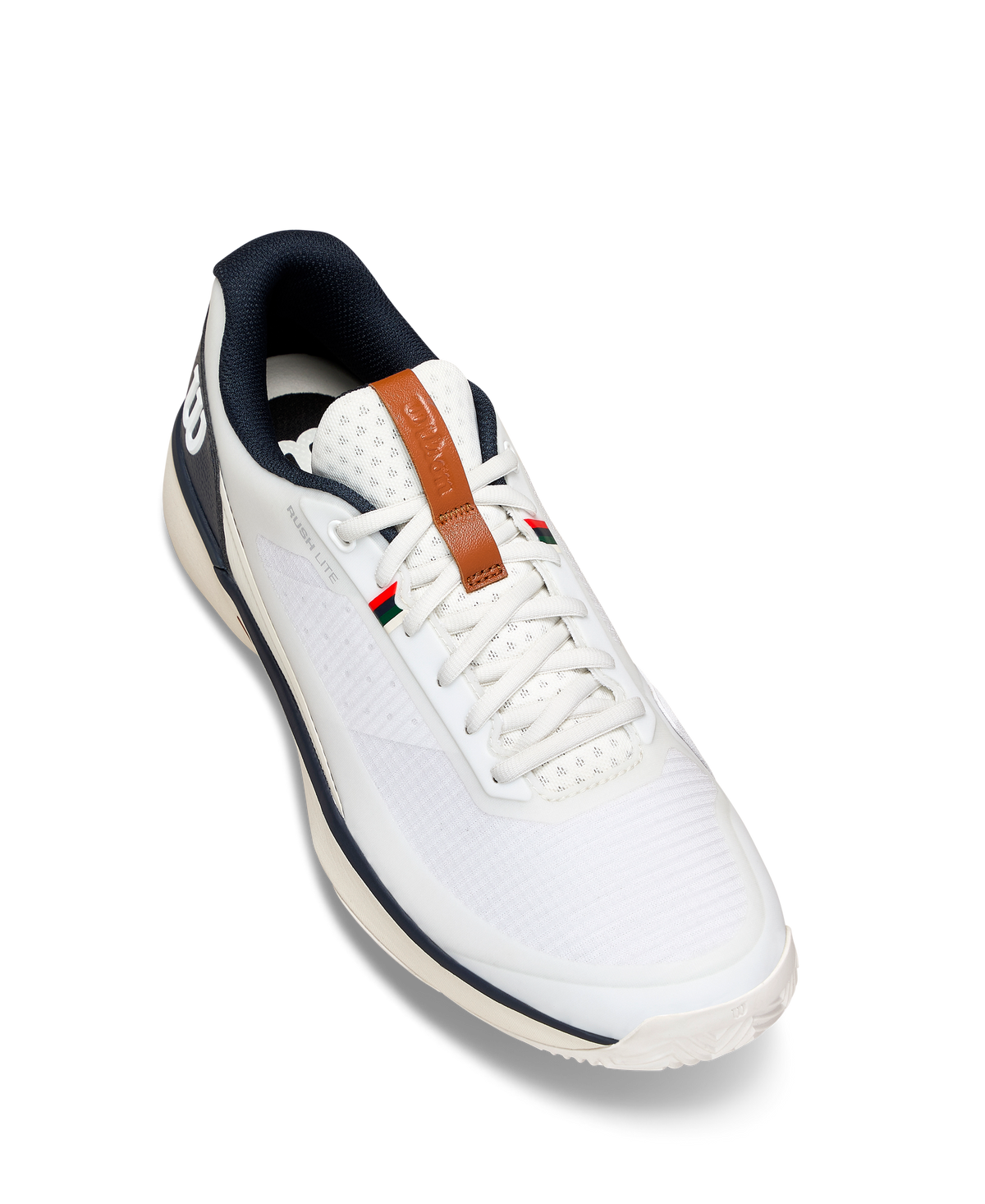 Wilson Rush Lite 5 Clay Mens Tennis Shoes, White/Navy Blazer - alternate view 3