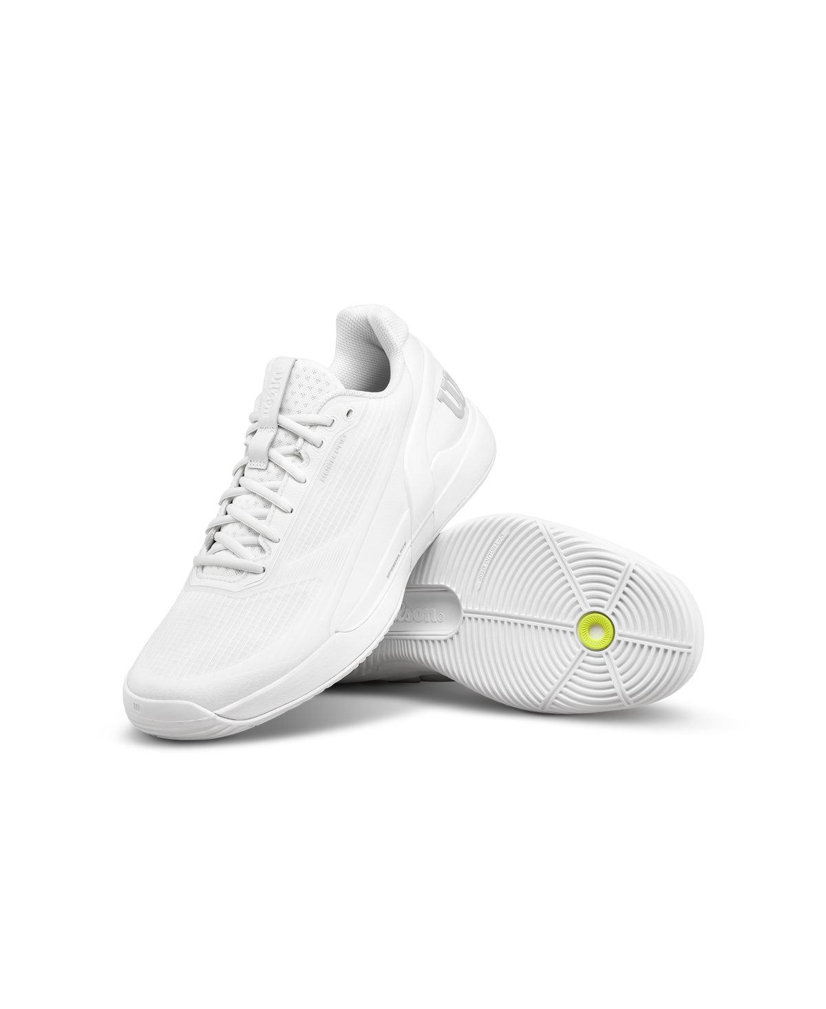 Wilson Rush Pro 5 Mens Padel Shoes, White/White/White - alternate view 6