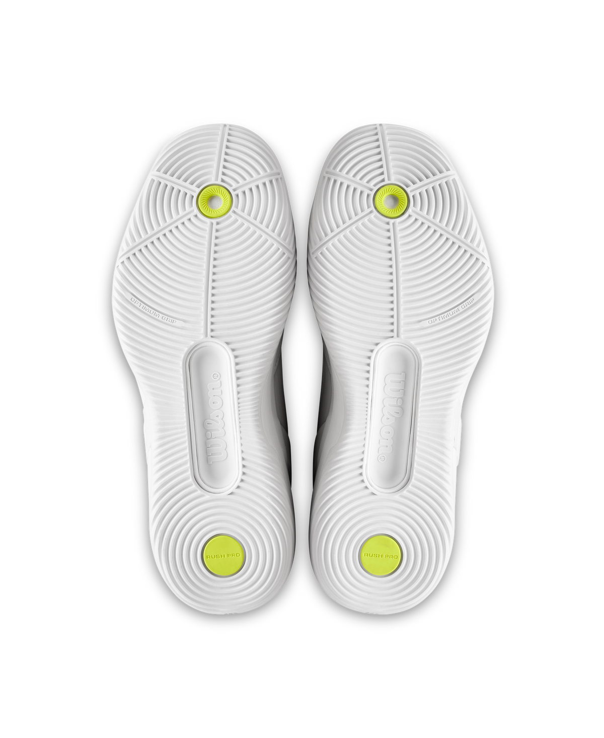 Wilson Rush Pro 5 Mens Padel Shoes, White/White/White - pair view