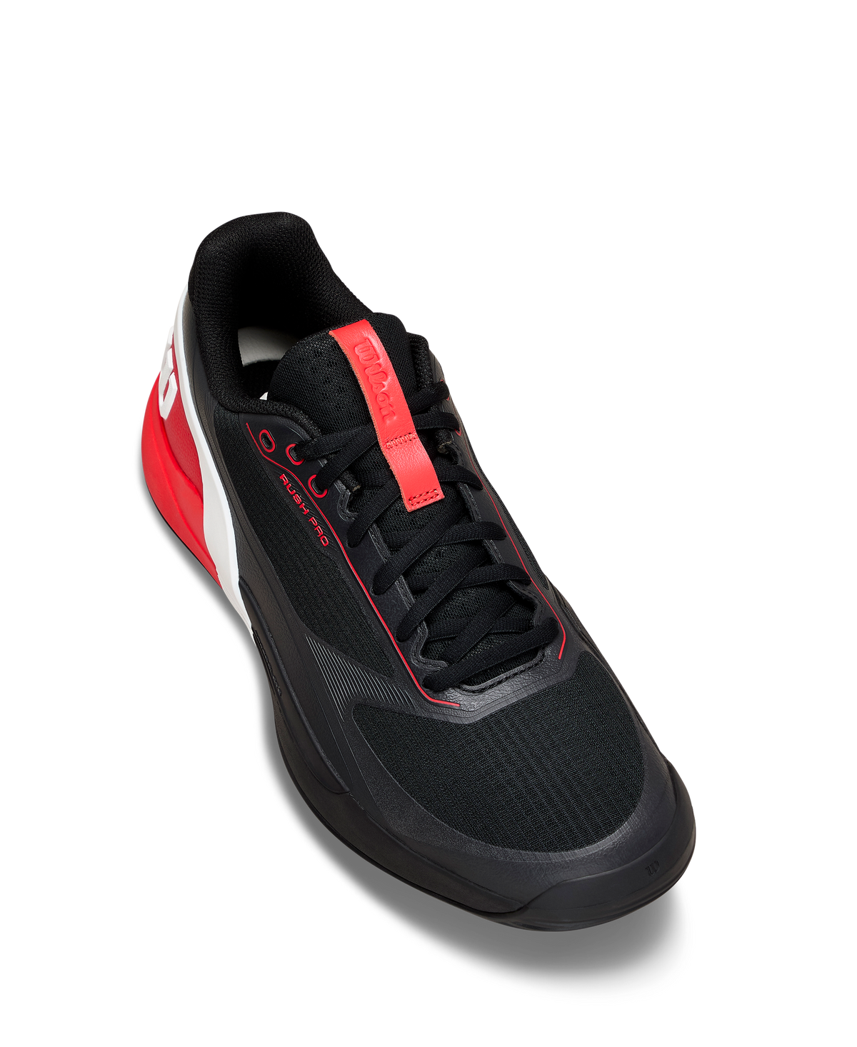 Wilson Rush Pro 5 Mens Padel Shoes, Black/Infrared/White - alternate view 3