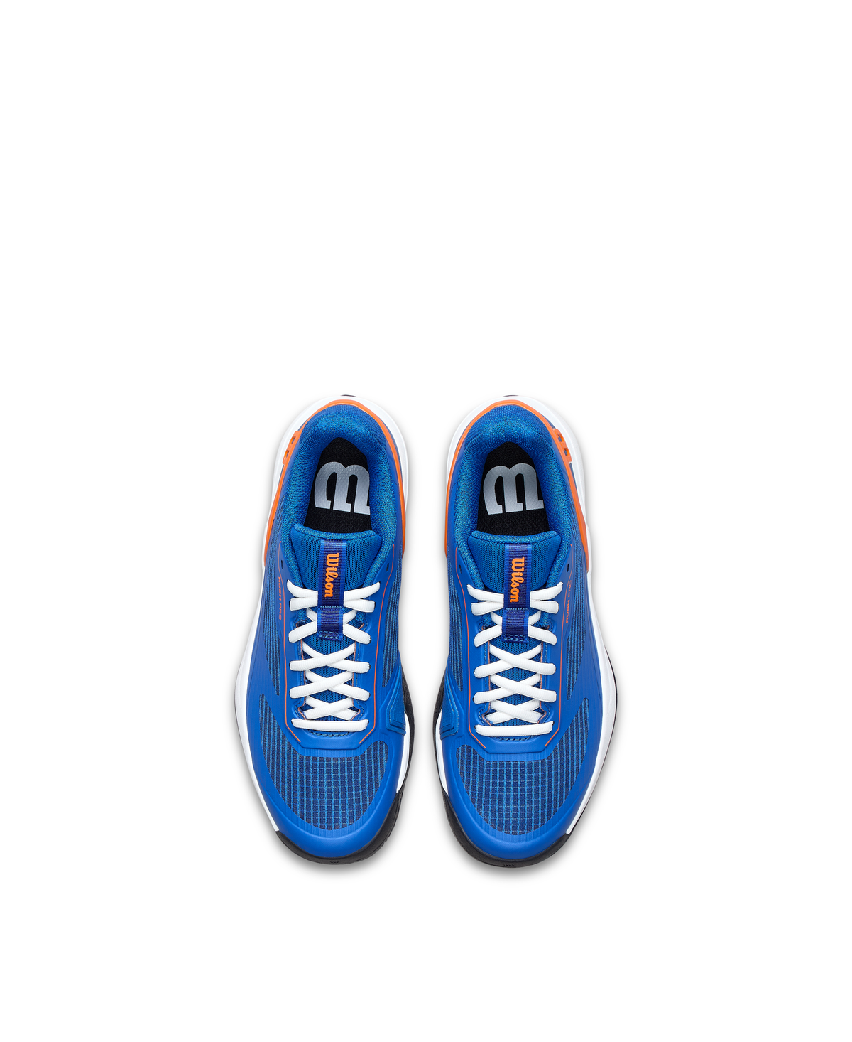Wilson Rush Pro 5 Junior Tennis Shoes, Deja Vu Blue/White/Orange Tiger - alternate view 4