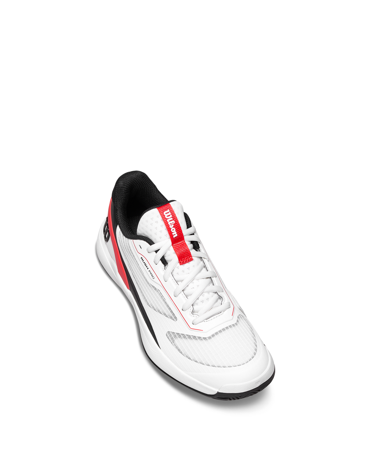 Wilson Rush Pro 5 Junior Tennis Shoes, White/Infrared/Black - alternate view 3