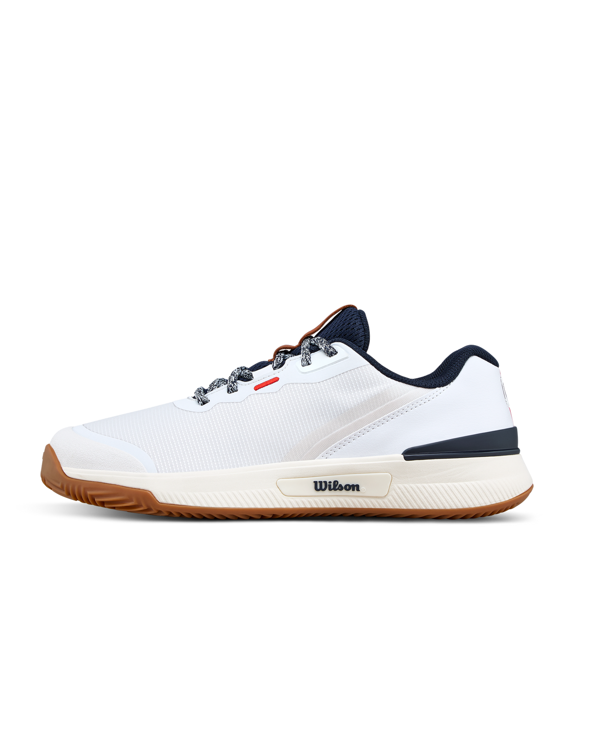 Wilson Intrigue Pro Clay Womens Tennis Shoes, White/Navy Blazer/Gum - main view
