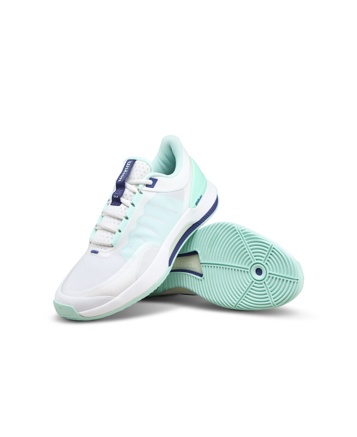 Wilson Intrigue Tour Womens Padel Shoes, White/Bay/Skipper Blue - alternate view 7