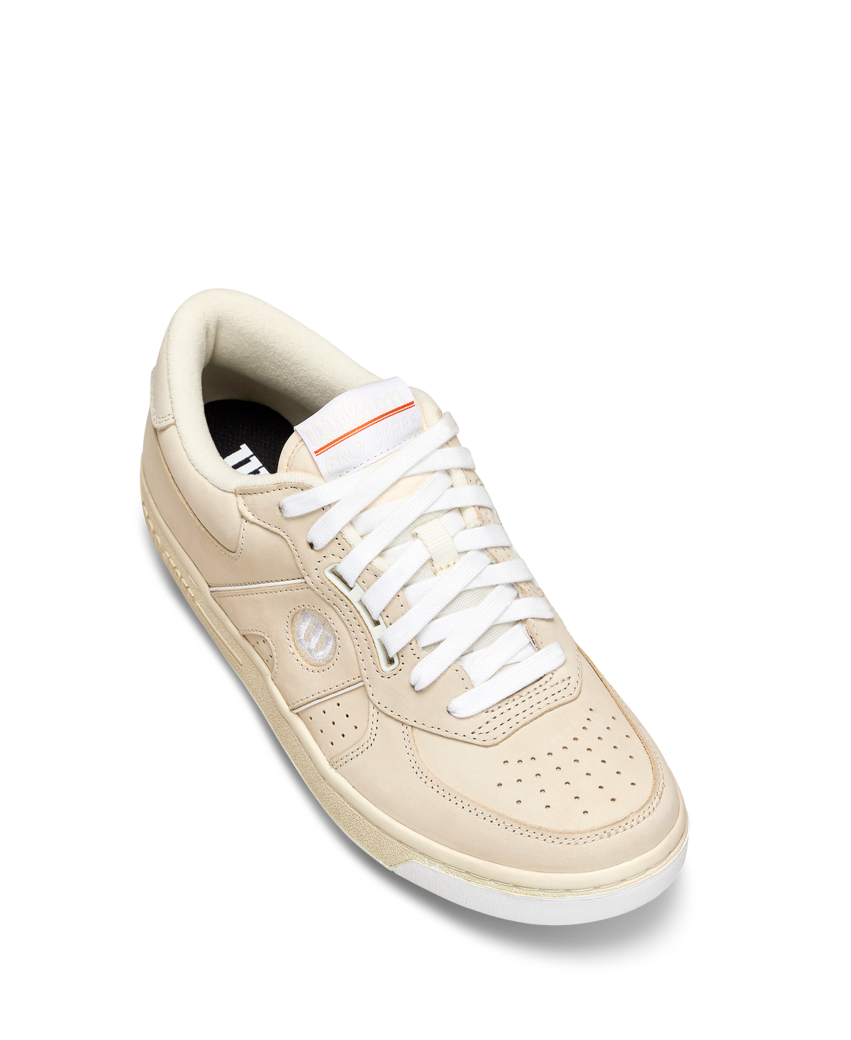 Wilson Pro Staff 87 Nubuck Unisex Sneakers, Seedpearl/White/Orange Tiger - alternate view 3