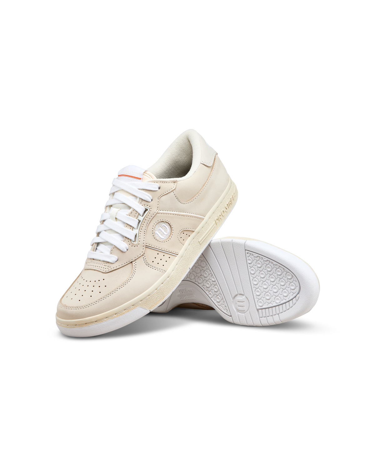 Wilson Pro Staff 87 Nubuck Unisex Sneakers, Seedpearl/White/Orange Tiger - alternate view 7