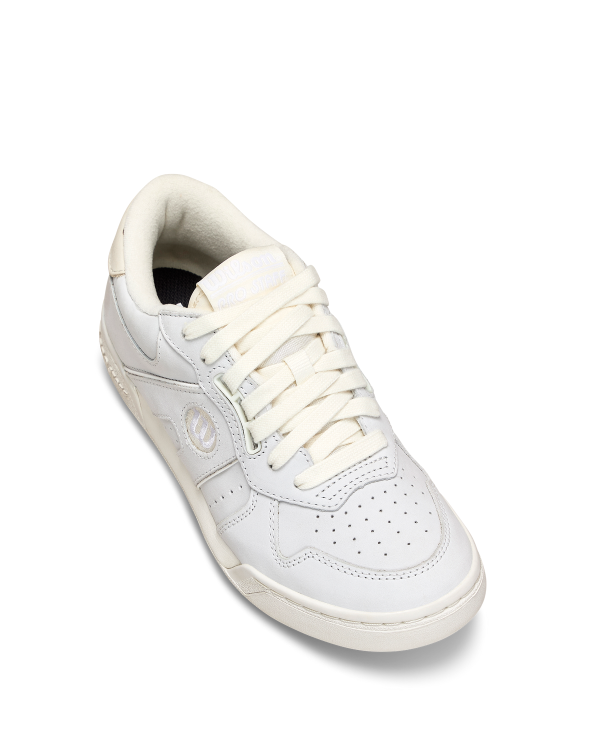 Wilson Pro Staff 87 Nubuck Womens Court Sneakers, White/Vanilla Ice/White - alternate view 3